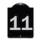 Signmission Sign with Number 11 Heavy-Gauge Aluminum Architectural Sign, 24" x 18", BS-1824-22911 A-DES-BS-1824-22911 - alternate 1